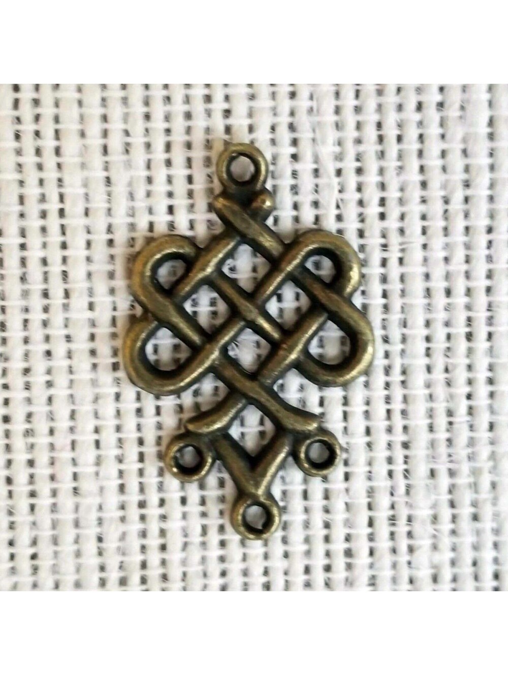Antique Brass Celtic Knot Chandelier Earring Findings Art Deco Steampunk 2pcs